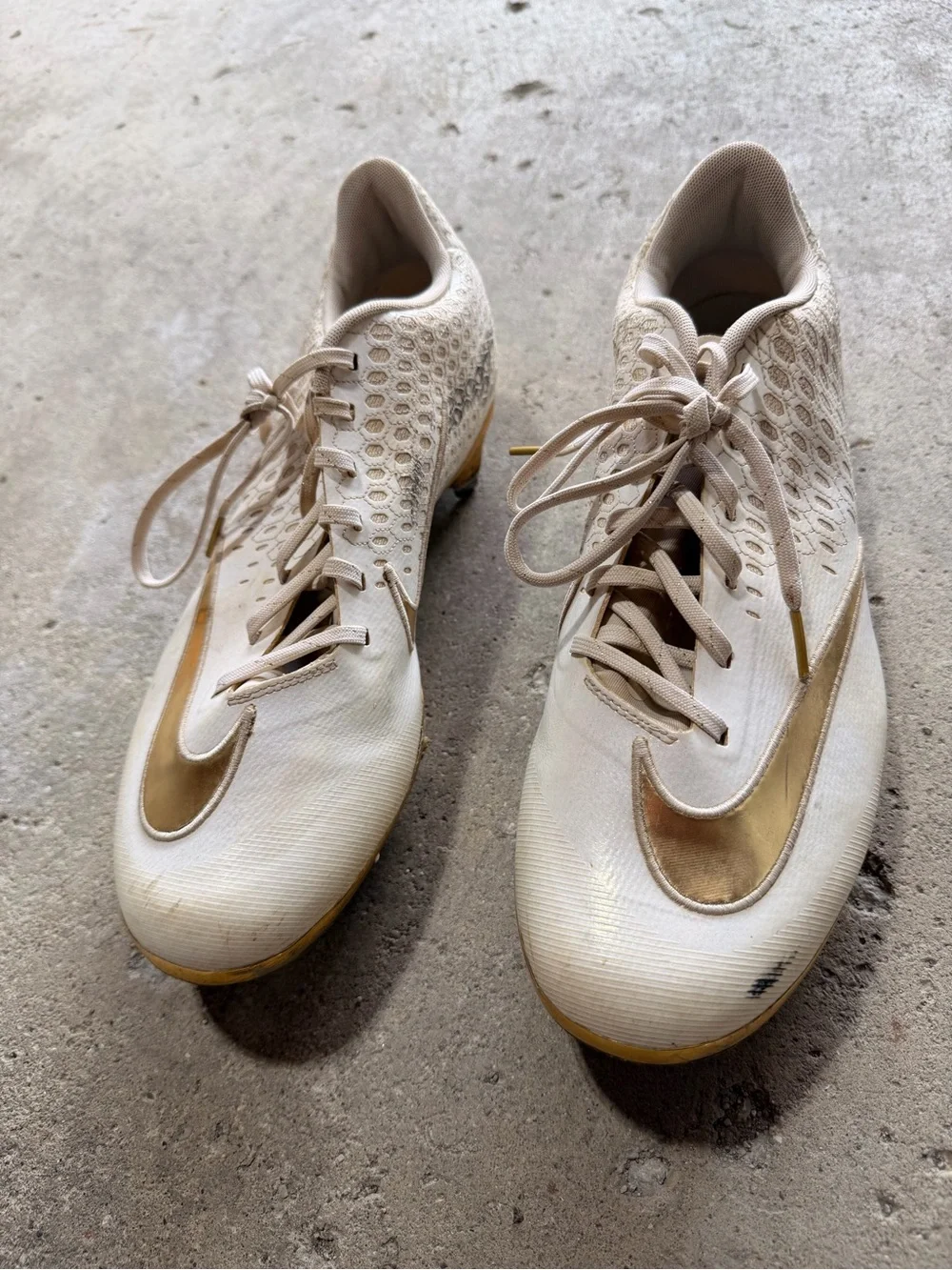 Nike Lunar Vapor Ultrafly Elite 2 Baseball White/Gold